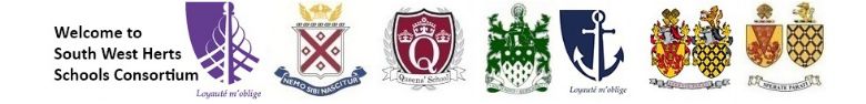 logos of all the schools in the SW Herts School's Consortium